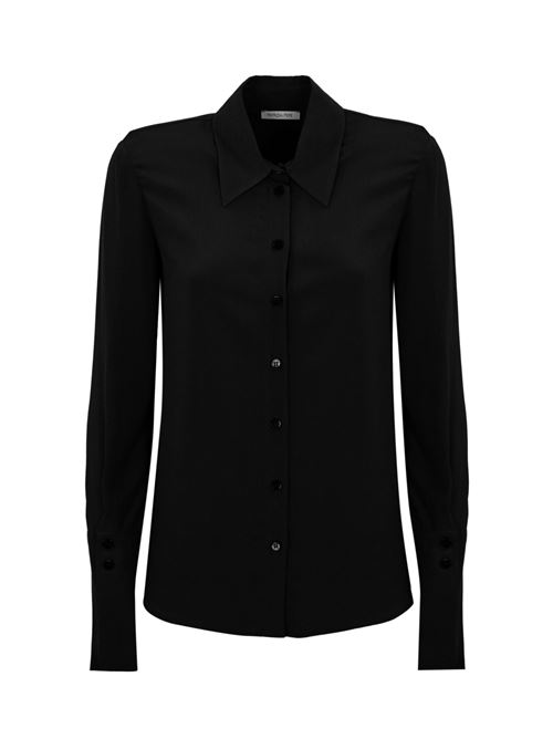 Camicia in crepe di viscosa nero Patrizia Pepe | 8C0728 A8I1K103